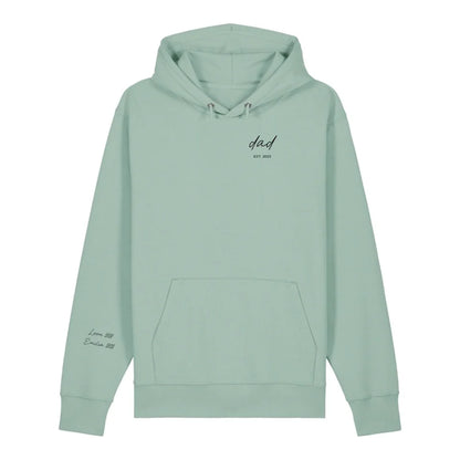 dad/mom handwritten + Ärmel - Bio Unisex Hoodie *personalisierbar*