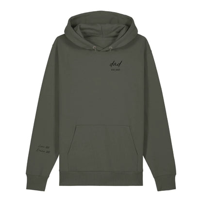 dad/mom handwritten + Ärmel - Bio Unisex Hoodie *personalisierbar* Cruiser Hoodie 2.0 ST ST Khaki