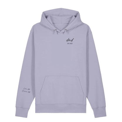 dad/mom handwritten + Ärmel - Bio Unisex Hoodie *personalisierbar*