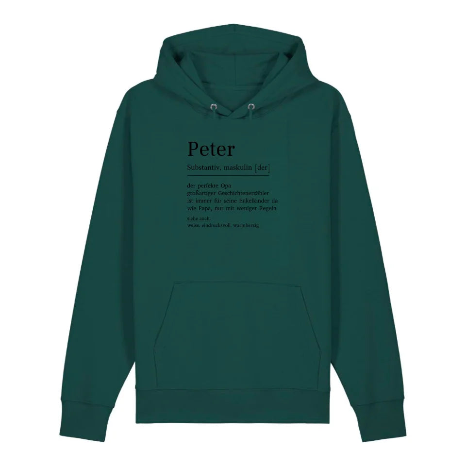 Opa Definition - Bio Unisex Hoodie *personalisierbar*