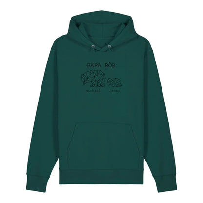 Papa Bör - Bio Unisex Hoodie *personalisierbar (1-4 Kinder mit Namen)*