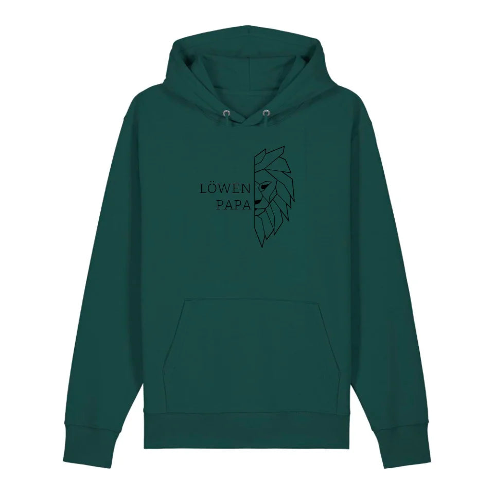 Löwen Papa - Bio Unisex Hoodie *personalisierbar (ohne Namen)*