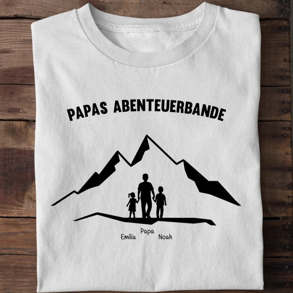 Papas Abenteuerbande - Bio Herren Shirt *personalisierbar*