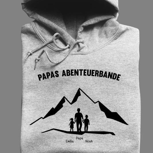 Papas Abenteuerbande - Bio Unisex Hoodie *personalisierbar*