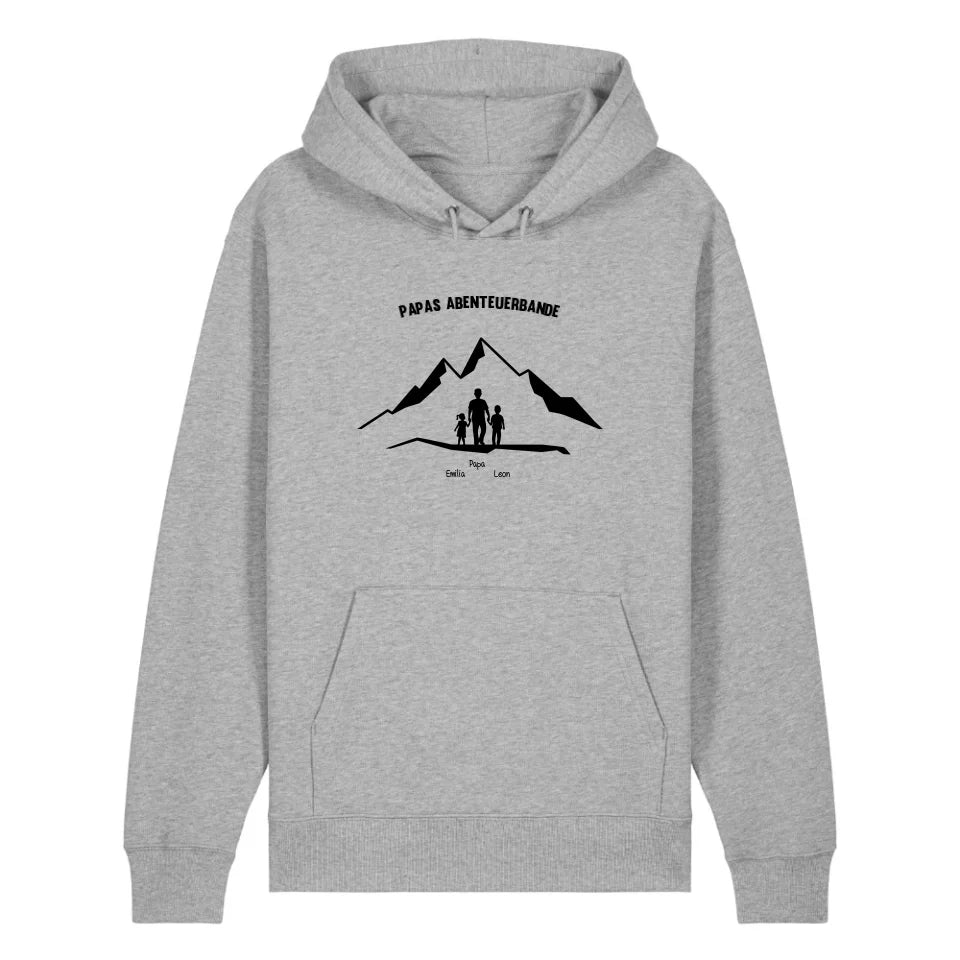 Papas Abenteuerbande - Bio Unisex Hoodie *personalisierbar*