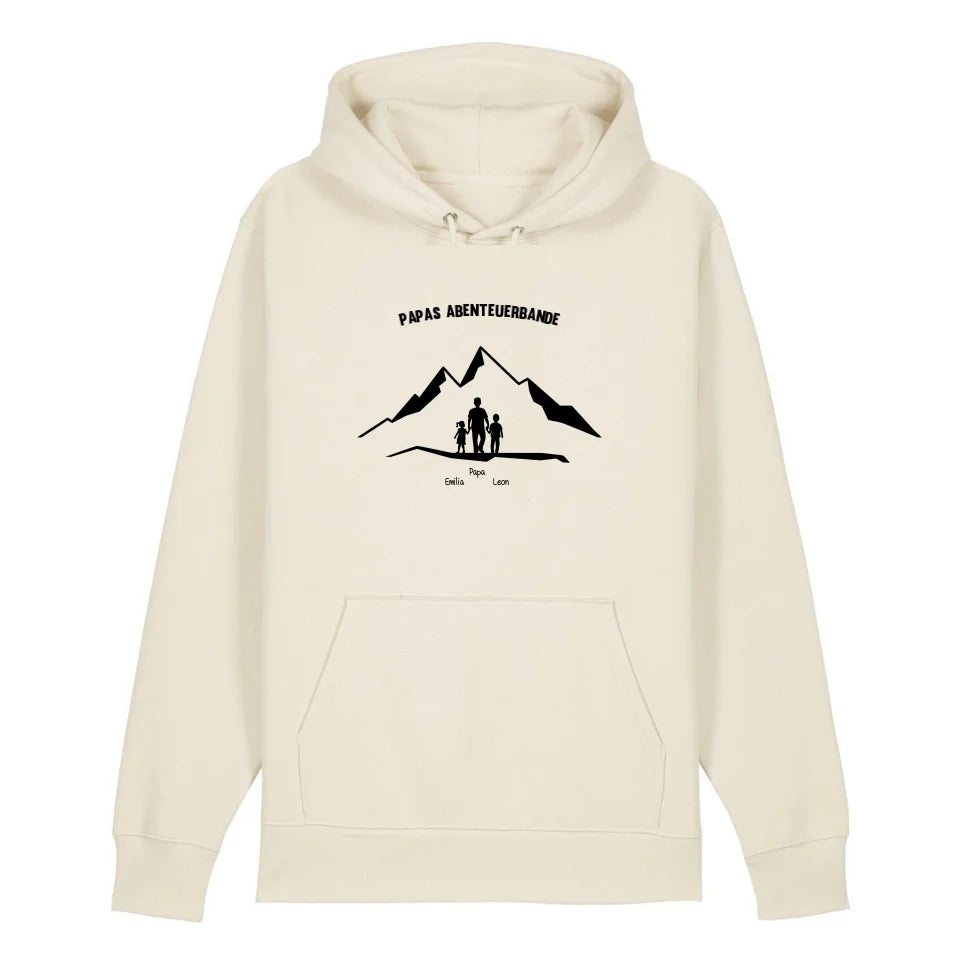 Papas Abenteuerbande - Bio Unisex Hoodie *personalisierbar*