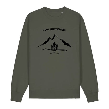 Papas Abenteuerbande - Bio Unisex Sweatshirt *personalisierbar*