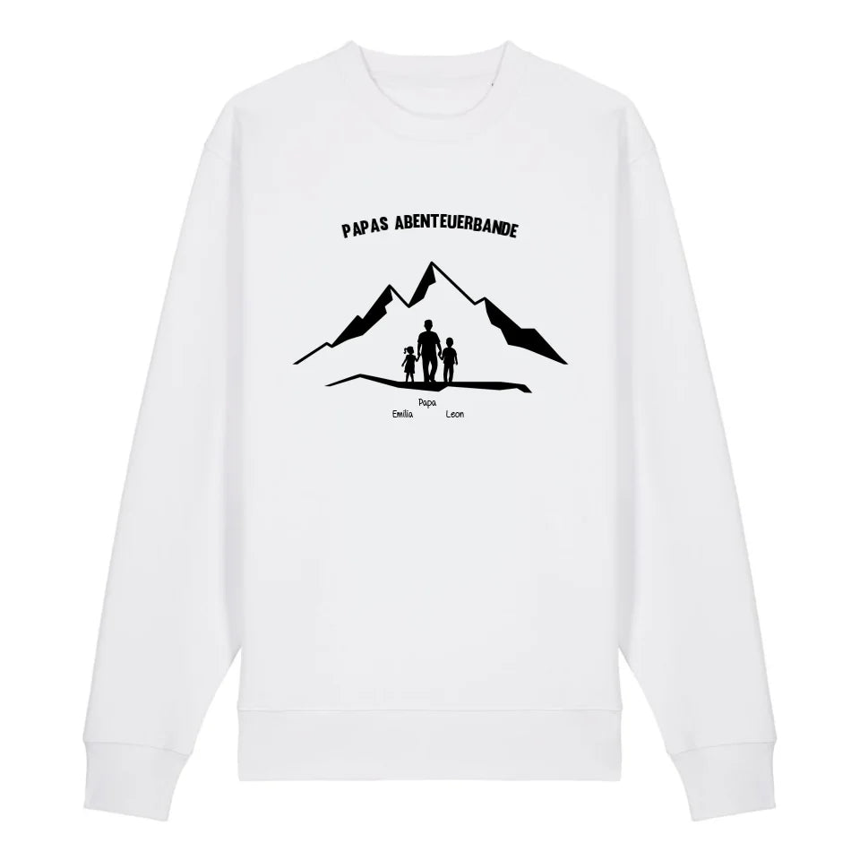 Papas Abenteuerbande - Bio Unisex Sweatshirt *personalisierbar* Changer Sweatshirt 2.0 ST ST White