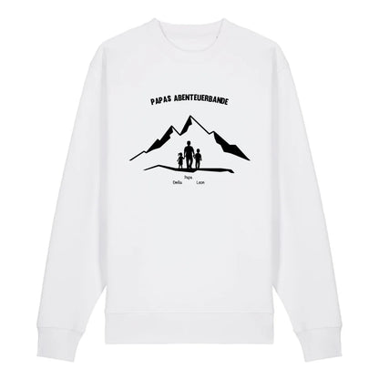 Papas Abenteuerbande - Bio Unisex Sweatshirt *personalisierbar* Changer Sweatshirt 2.0 ST ST White
