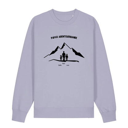 Papas Abenteuerbande - Bio Unisex Sweatshirt *personalisierbar*