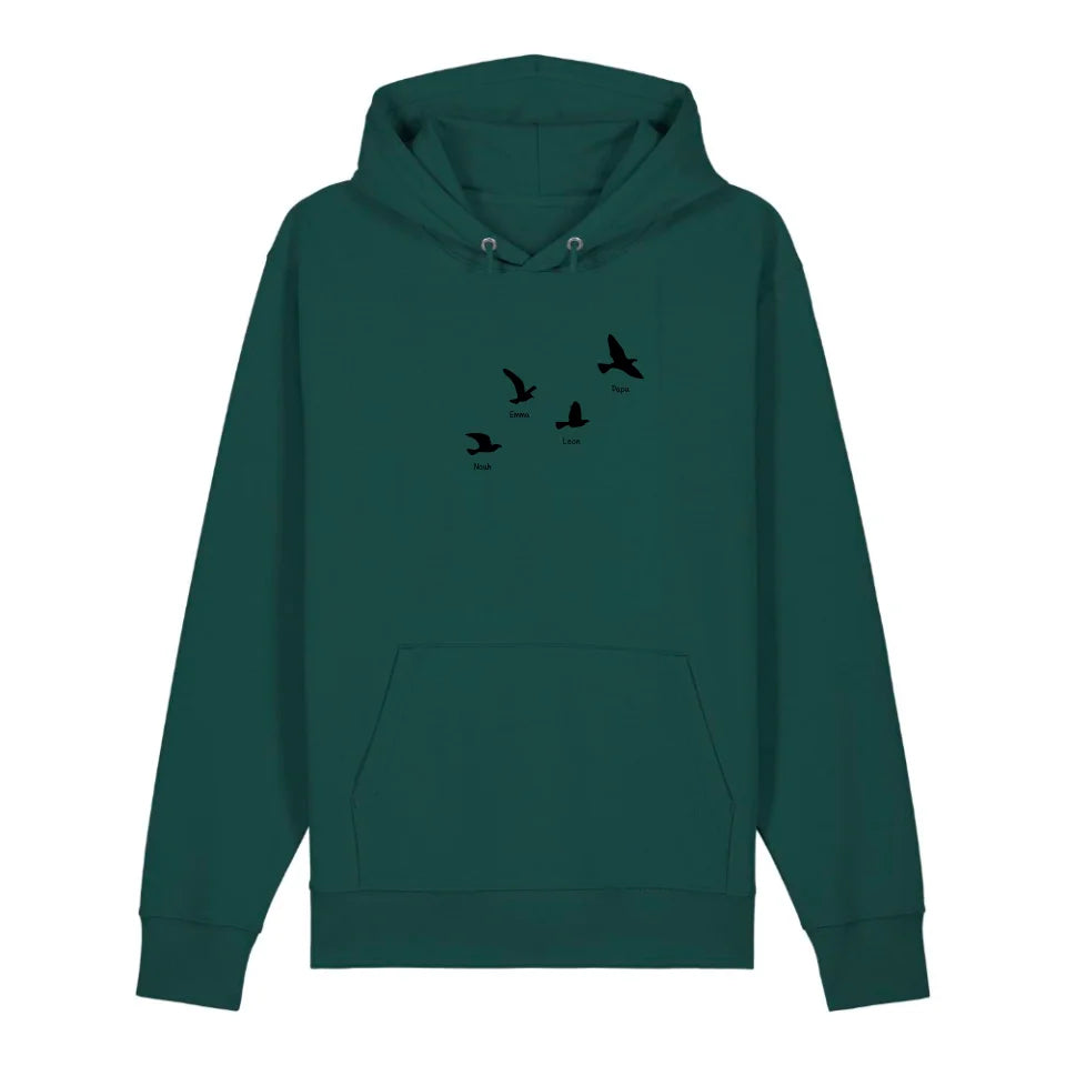 Fly with me - Bio Unisex Hoodie *personalisierbar*