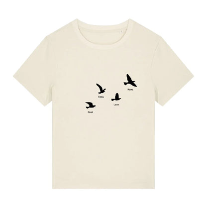 Fly with me - Bio Damen Shirt *personalisierbar*