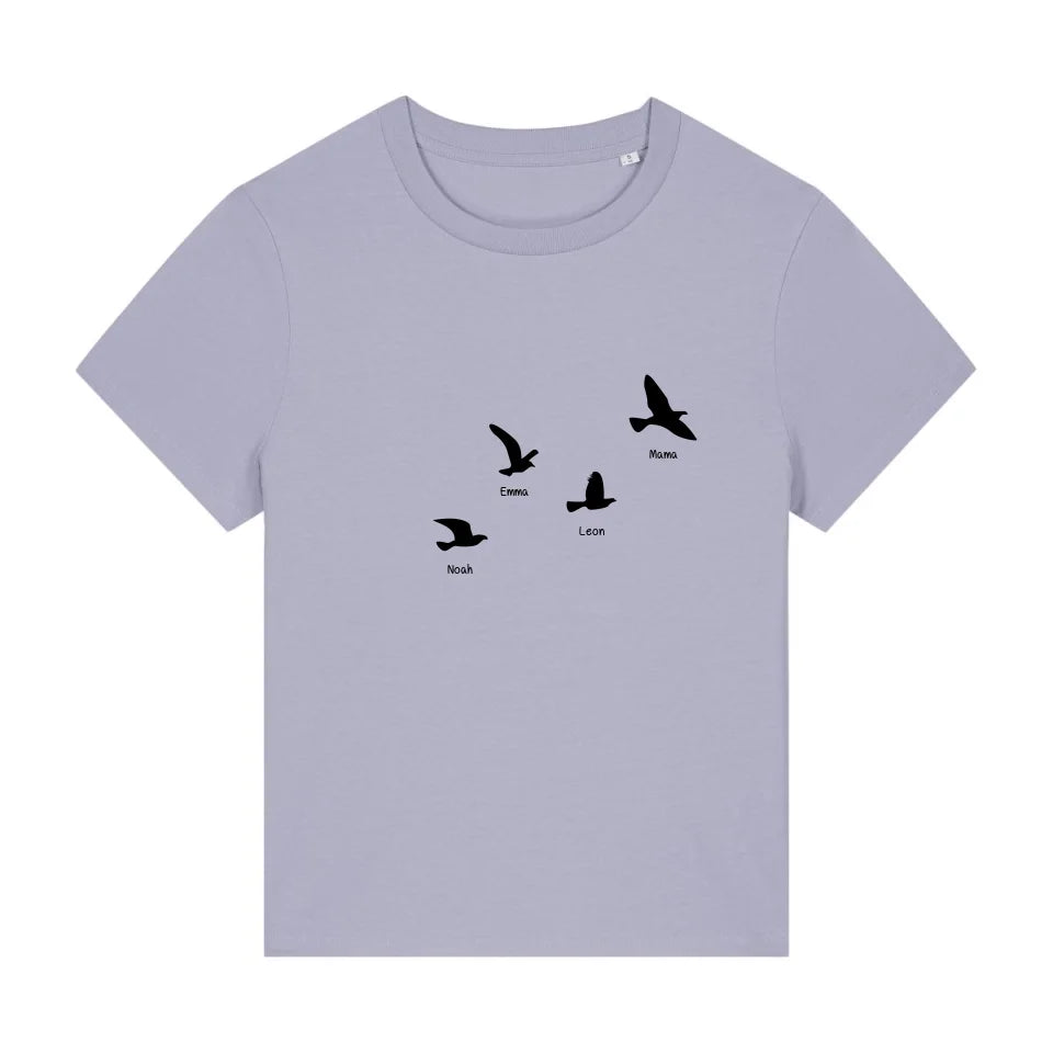 Fly with me - Bio Damen Shirt *personalisierbar*