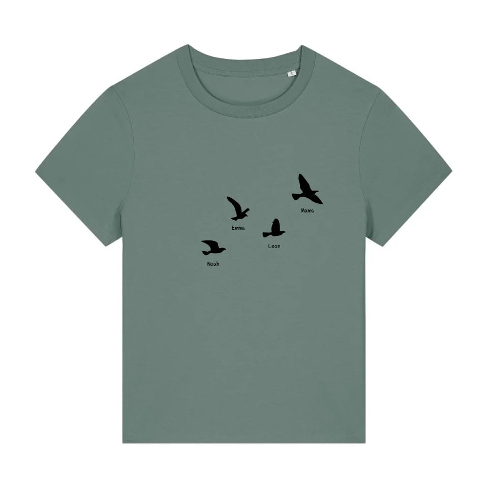 Fly with me - Bio Damen Shirt *personalisierbar*