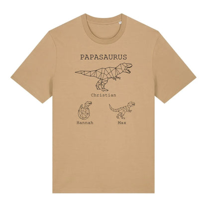 Papasaurus - Bio Herren Shirt *personalisierbar (mit Namen)*