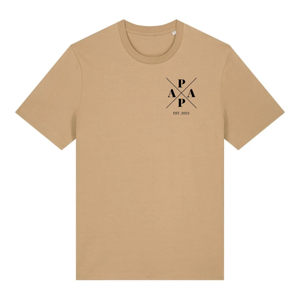 Papa Minimal + Symbole - Bio Herren Shirt *personalisierbar*