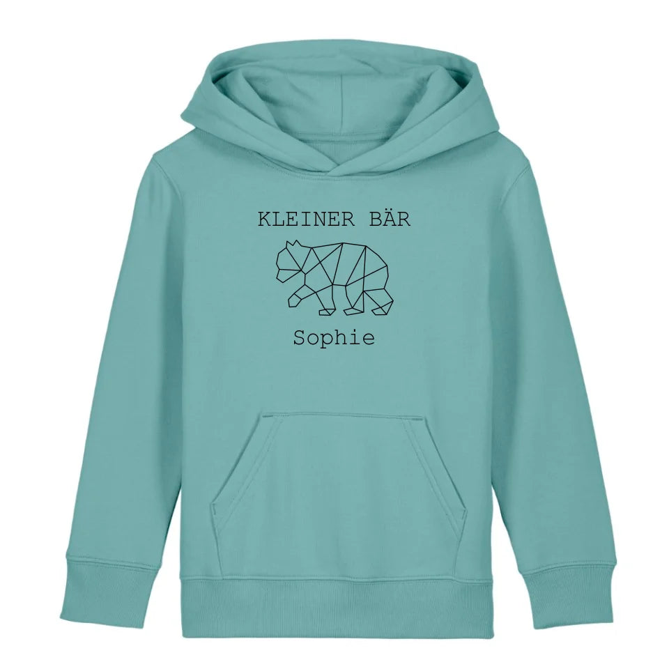 Kleiner Bär - Bio Kinder Hoodie *personalisierbar (mit Namen)*