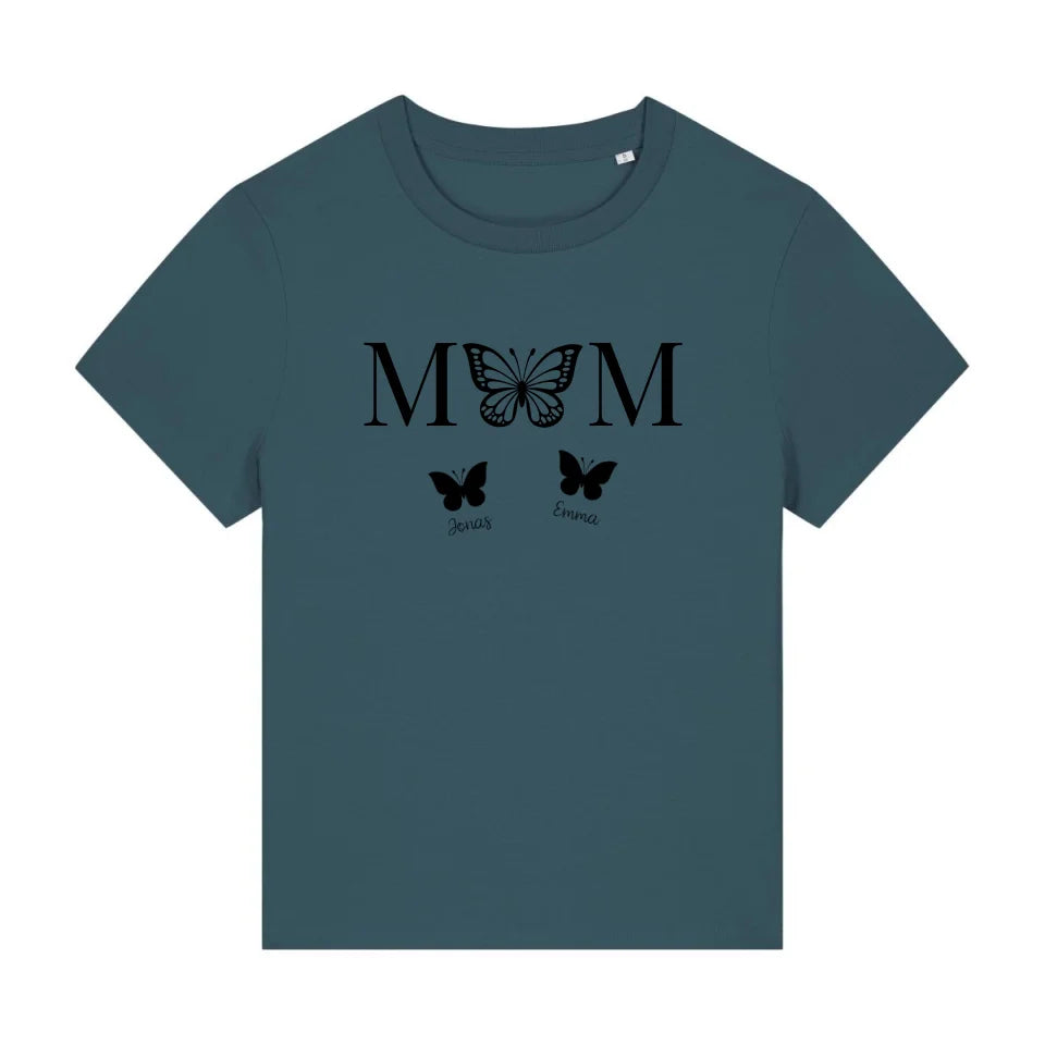 Mom Butterfly - Bio Damen Shirt *personalisierbar*