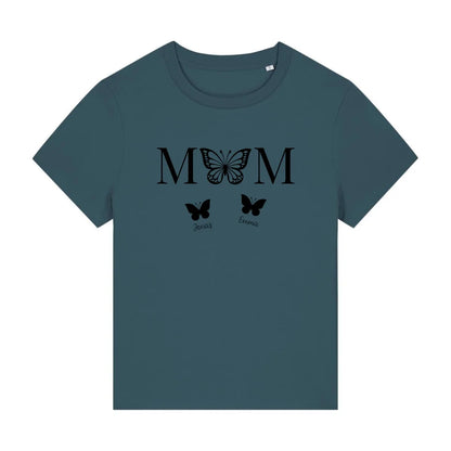 Mom Butterfly - Bio Damen Shirt *personalisierbar*