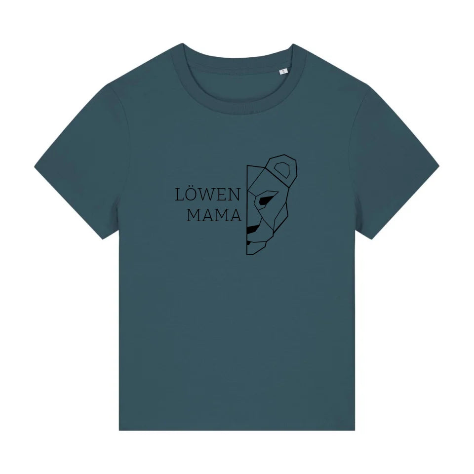 Löwen Mama - Bio Damen Shirt *personalisierbar (ohne Namen)*