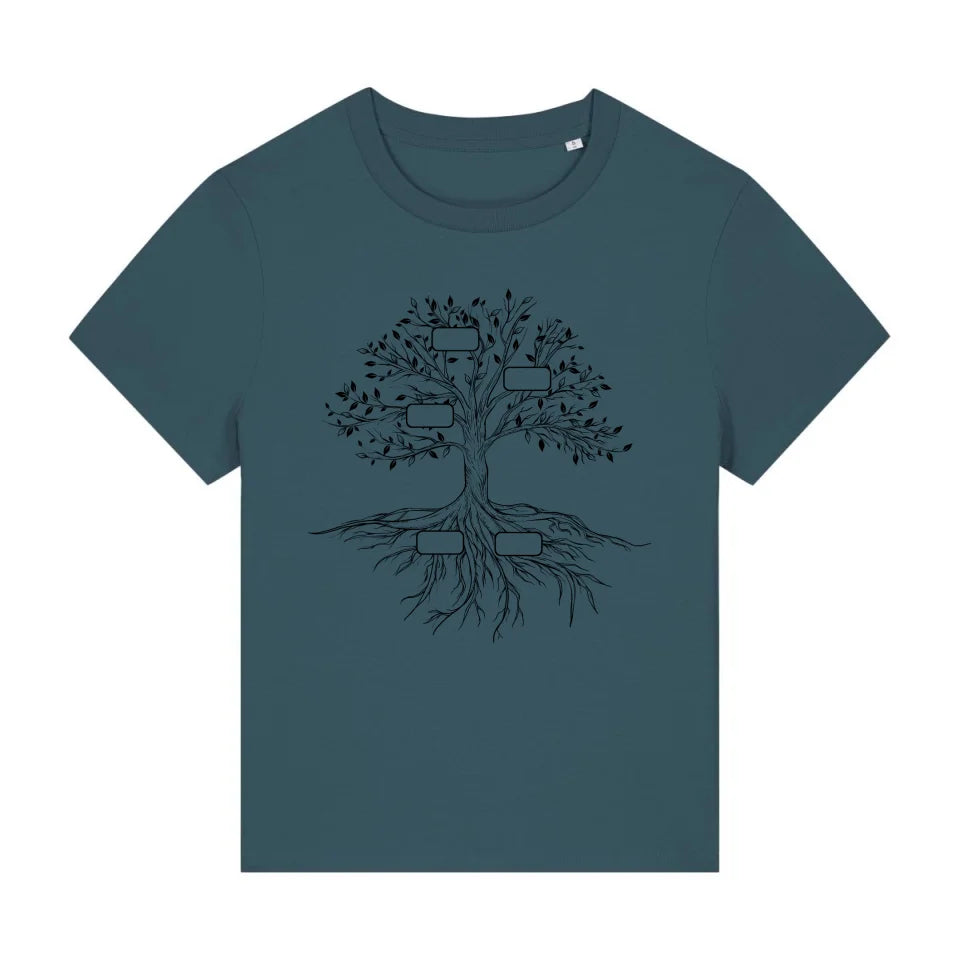 Family Tree - Bio Damen Shirt *personalisierbar*