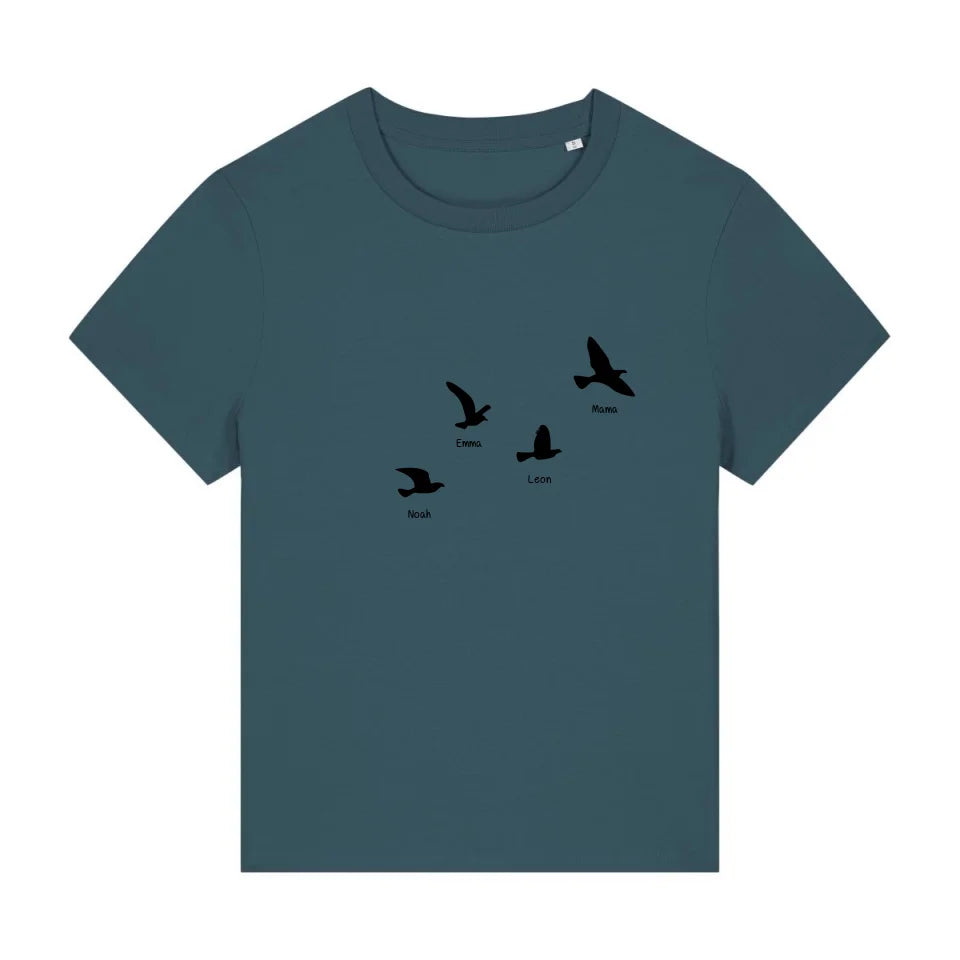 Fly with me - Bio Damen Shirt *personalisierbar*