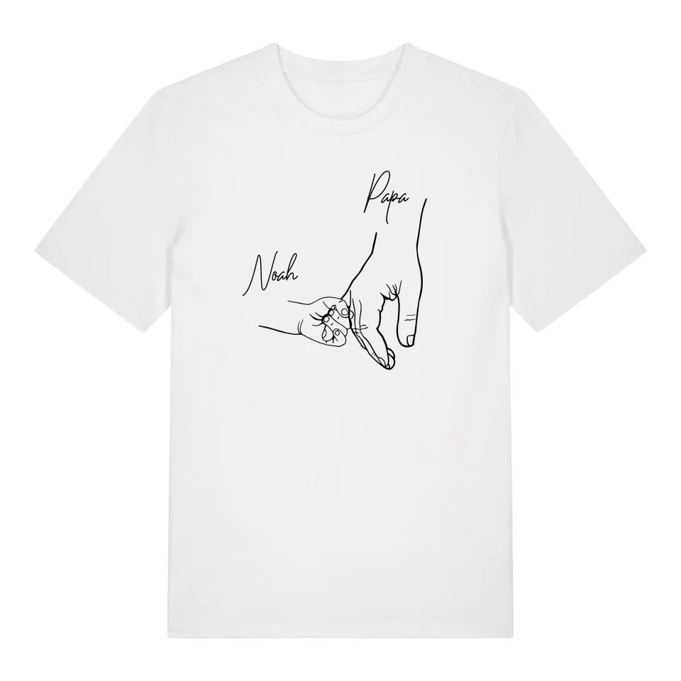 Hold my hand Dad - Bio Herren Shirt *personalisierbar*