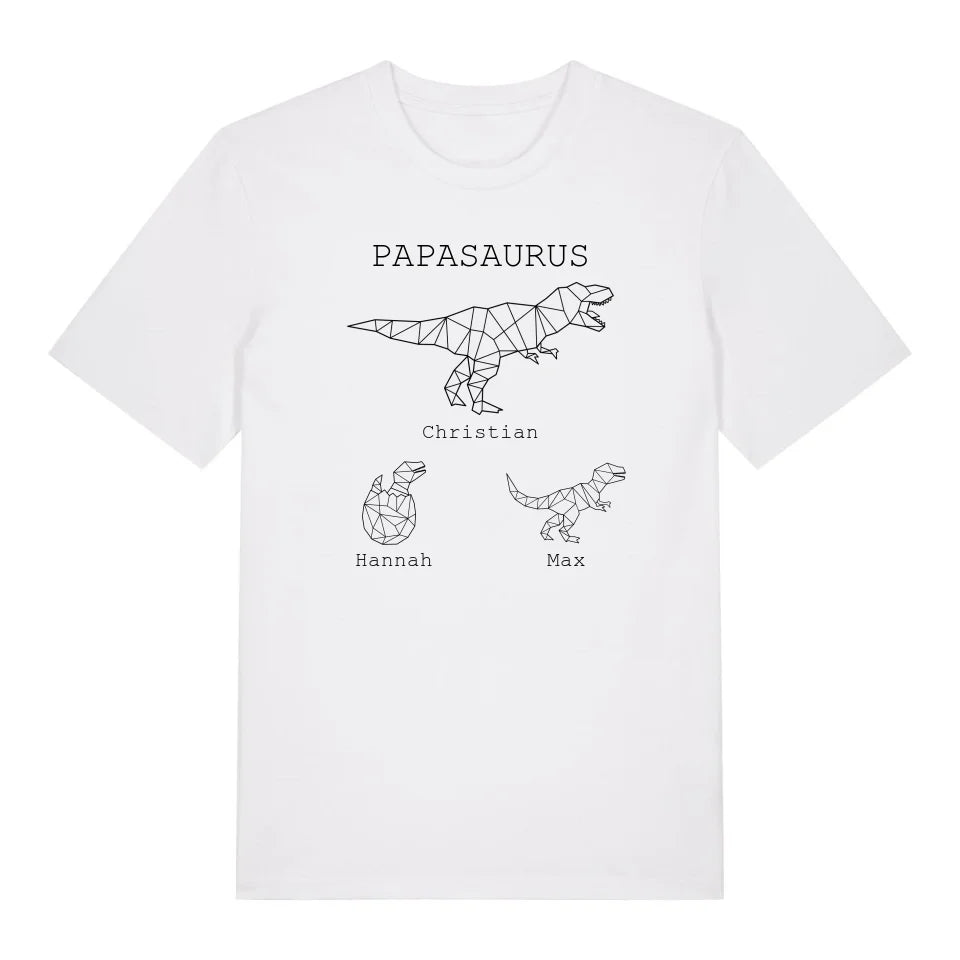 Papasaurus - Bio Herren Shirt *personalisierbar (mit Namen)*