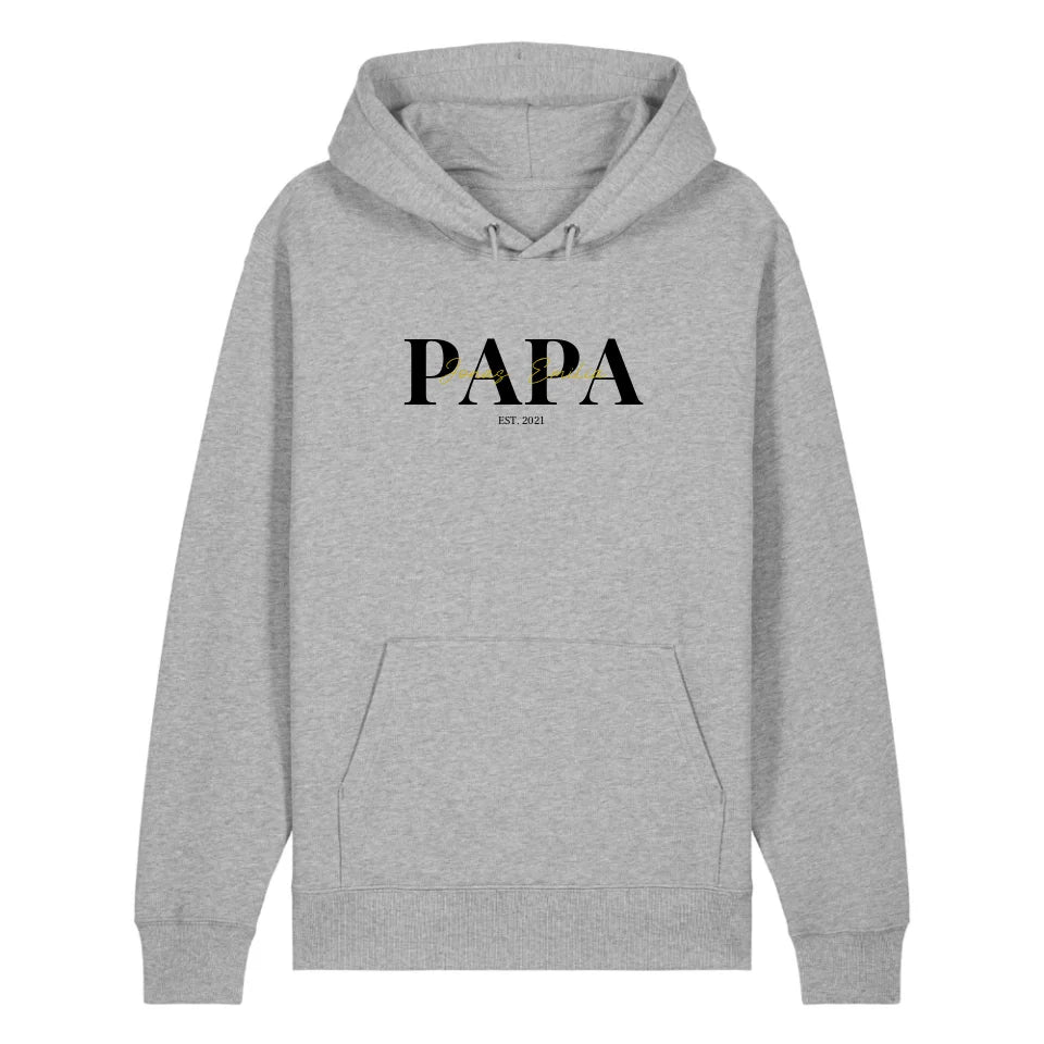 PAPA/MAMA + Kids - Bio Unisex Hoodie *personalisierbar*