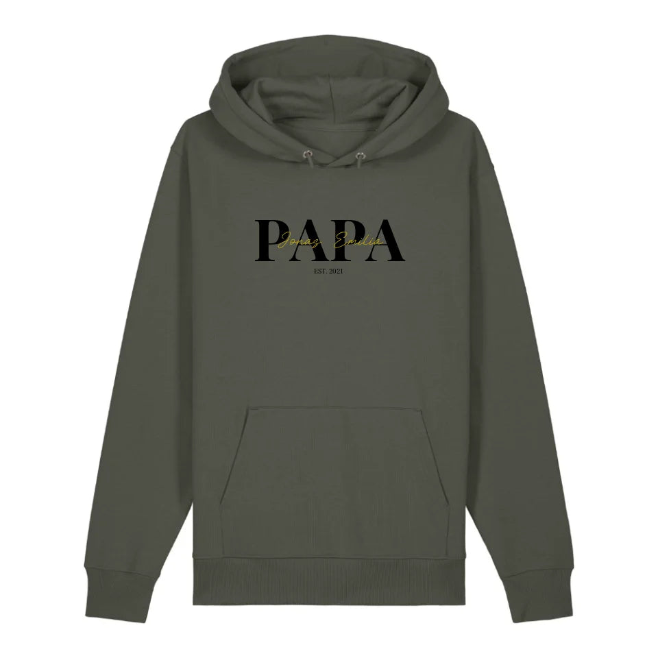 PAPA/MAMA + Kids - Bio Unisex Hoodie *personalisierbar*