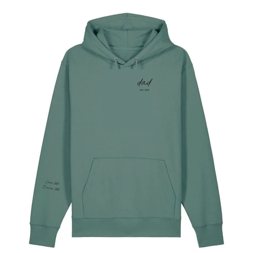 dad/mom handwritten + Ärmel - Bio Unisex Hoodie *personalisierbar* Cruiser Hoodie 2.0 ST ST Green-Bay