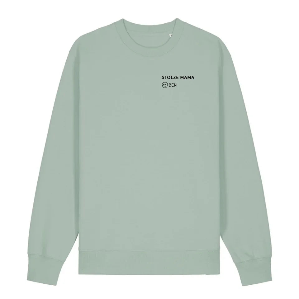 Stolze Mama - Bio Unisex Sweatshirt *personalisierbar* Changer Sweatshirt 2.0 ST ST Aloe