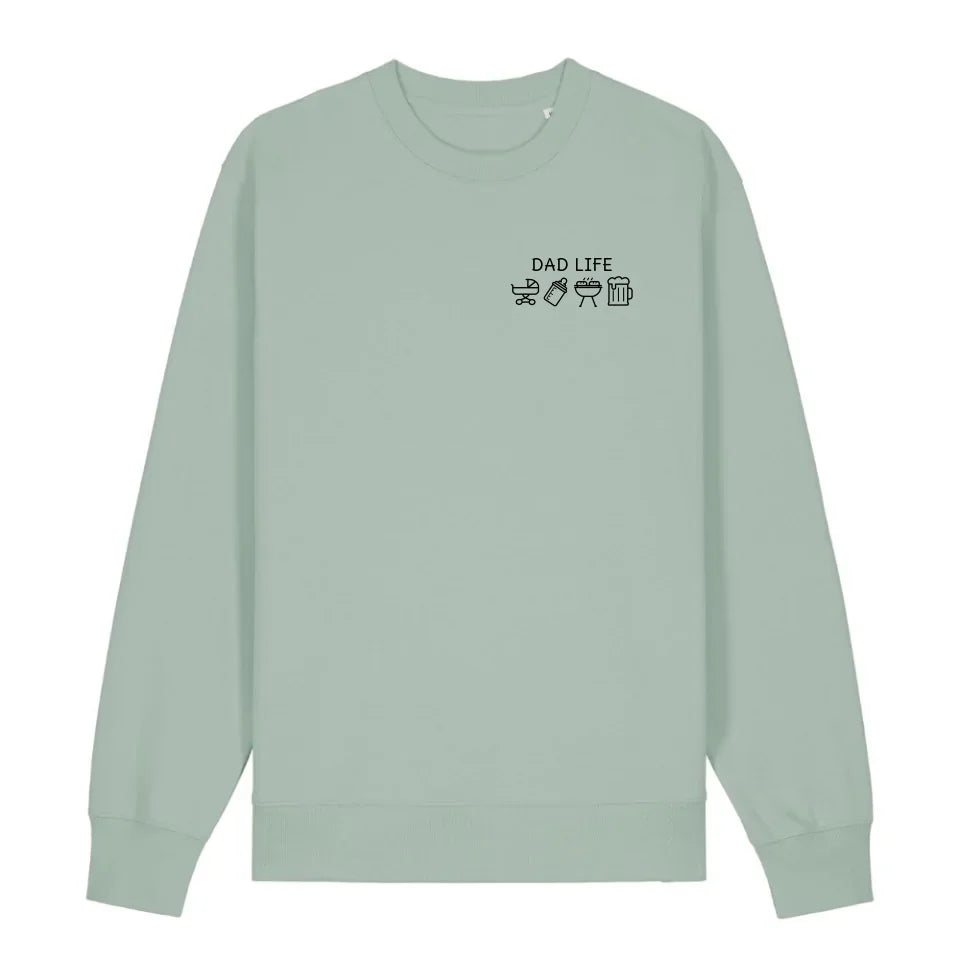 Dad Life Symbole - Bio Unisex Sweatshirt *personalisierbar* Changer Sweatshirt 2.0 ST ST Aloe