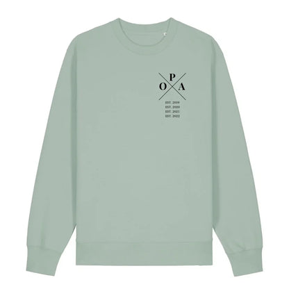 Opa Minimal - Bio Unisex Sweatshirt *personalisierbar* Changer Sweatshirt 2.0 ST ST Aloe