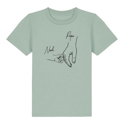 Hold my hand Dad - Bio Kinder Shirt *personalisierbar*