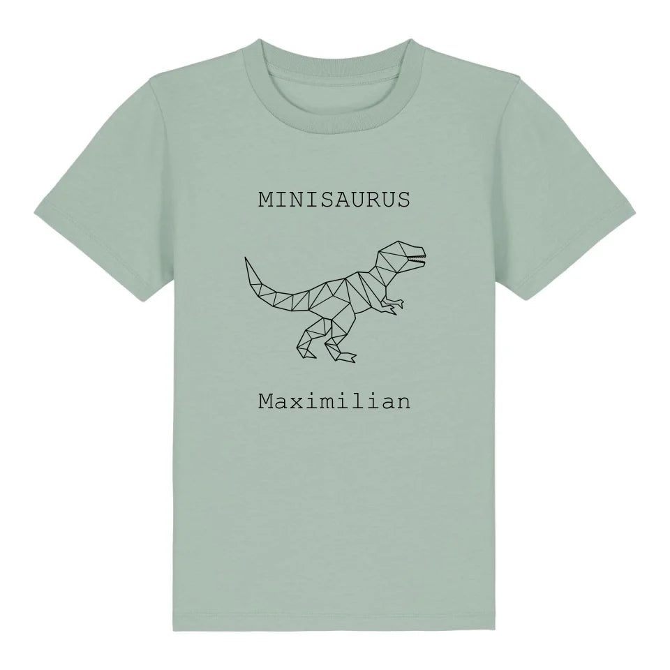 Minisaurus - Bio Kinder Shirt *personalisierbar (mit Namen)*