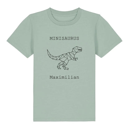 Minisaurus - Bio Kinder Shirt *personalisierbar (mit Namen)*