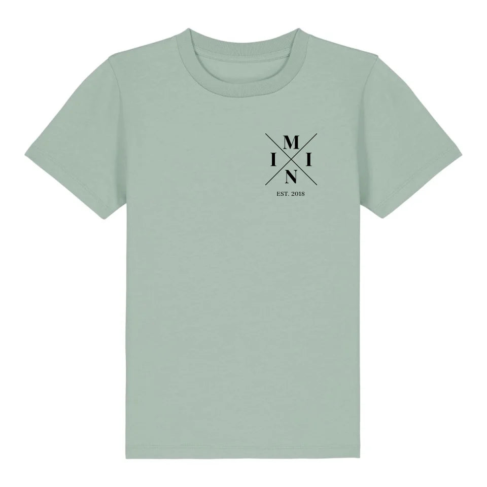 Mini Minimal - Bio Kinder Shirt *personalisierbar* Mini Creator Shirt 2.0 ST ST Aloe