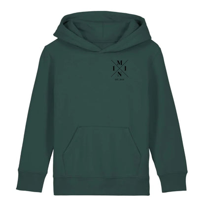 Mini Minimal - Bio Kinder Hoodie *personalisierbar* Mini Cruiser Hoodie 2.0 ST ST Glazed-Green
