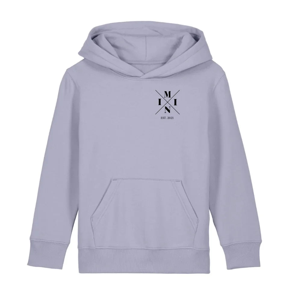 Mini Minimal + Symbole - Bio Kinder Hoodie *personalisierbar* Mini Cruiser Hoodie 2.0 ST ST Lavender
