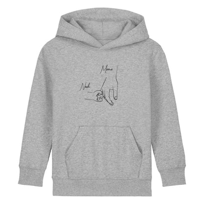 Hold my hand Mom - Bio Kinder Hoodie *personalisierbar* Mini Cruiser Hoodie 2.0 ST ST Heather-Grey