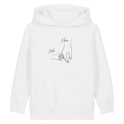 Hold my hand Mom - Bio Kinder Hoodie *personalisierbar* Mini Cruiser Hoodie 2.0 ST ST White