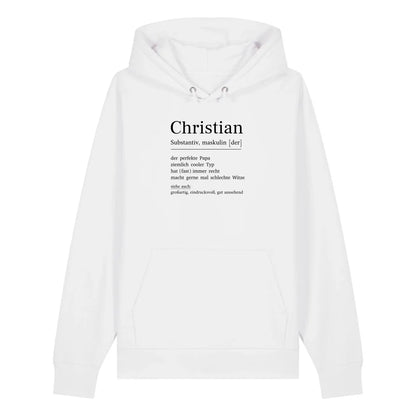 Papa Definition - Bio Unisex Hoodie *personalisierbar*