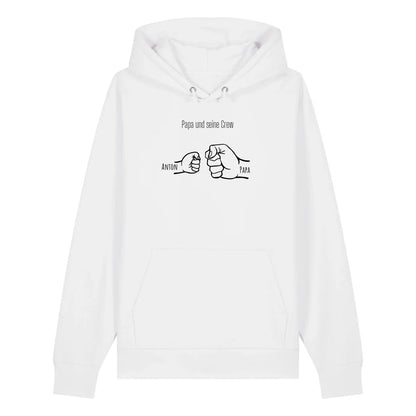 Papa und seine Crew - Bio Unisex Hoodie *personalisierbar*