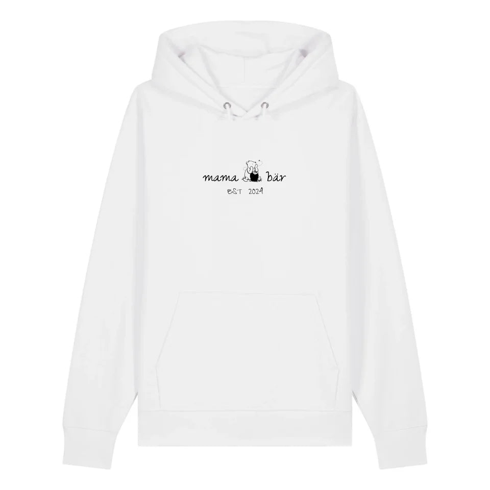 Mama Pu-Bär - Bio Unisex Hoodie *personalisierbar*