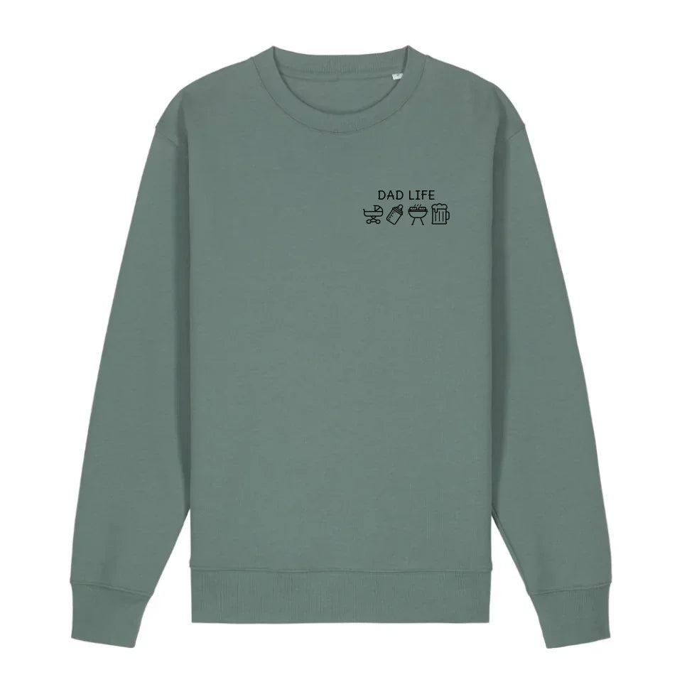 Dad Life Symbole - Bio Unisex Sweatshirt *personalisierbar* Changer Sweatshirt 2.0 ST ST Green-Bay