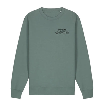 Dad Life Symbole - Bio Unisex Sweatshirt *personalisierbar* Changer Sweatshirt 2.0 ST ST Green-Bay