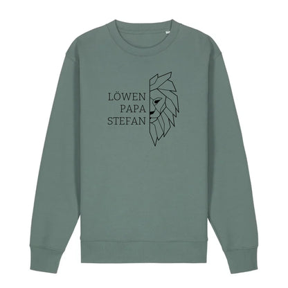 Löwen Papa - Bio Unisex Sweatshirt *personalisierbar (mit Namen)* Changer Sweatshirt 2.0 ST ST Green-Bay