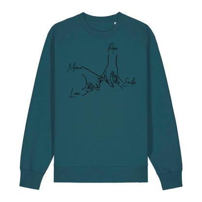 Family Hands - Bio Unisex Sweatshirt *personalisierbar* Changer Sweatshirt 2.0 ST ST Stargazer