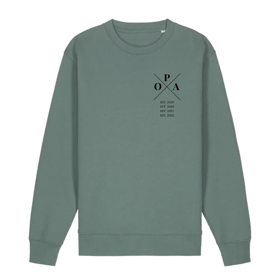Opa Minimal - Bio Unisex Sweatshirt *personalisierbar* Changer Sweatshirt 2.0 ST ST Green-Bay